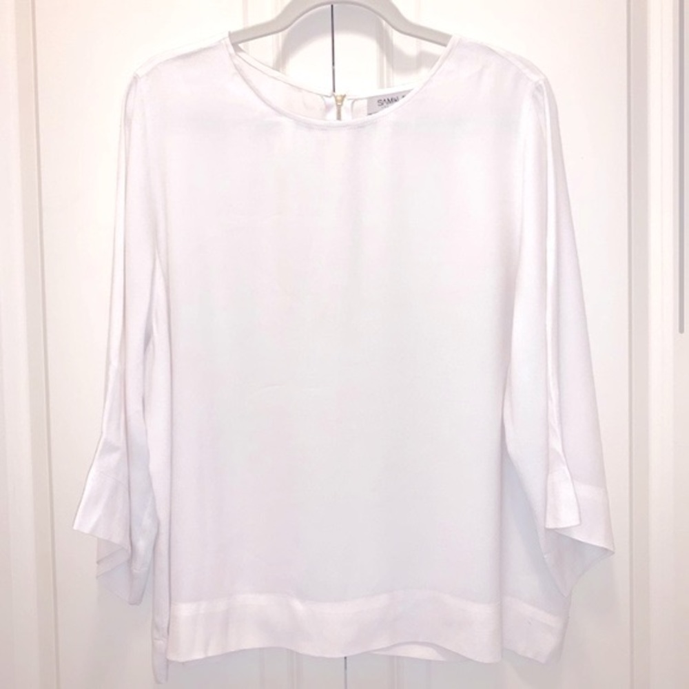 Anthro Classic White Blouse